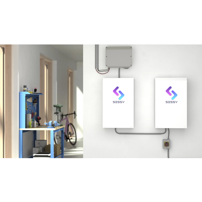 Sessy slimme thuisbatterij 5kWh wit set